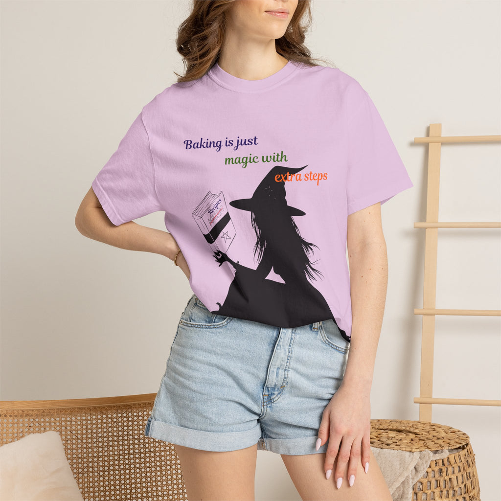 Witch Baker T-Shirt — "Baking is just magic with a step" Halloween Graphic Tee