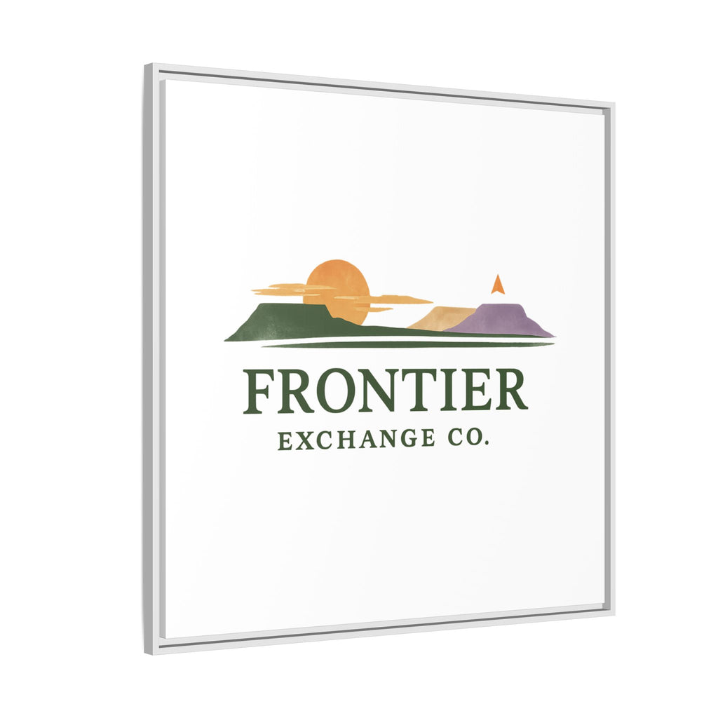 Framed Matte Canvas Print — Frontier Exchange Co. Logo