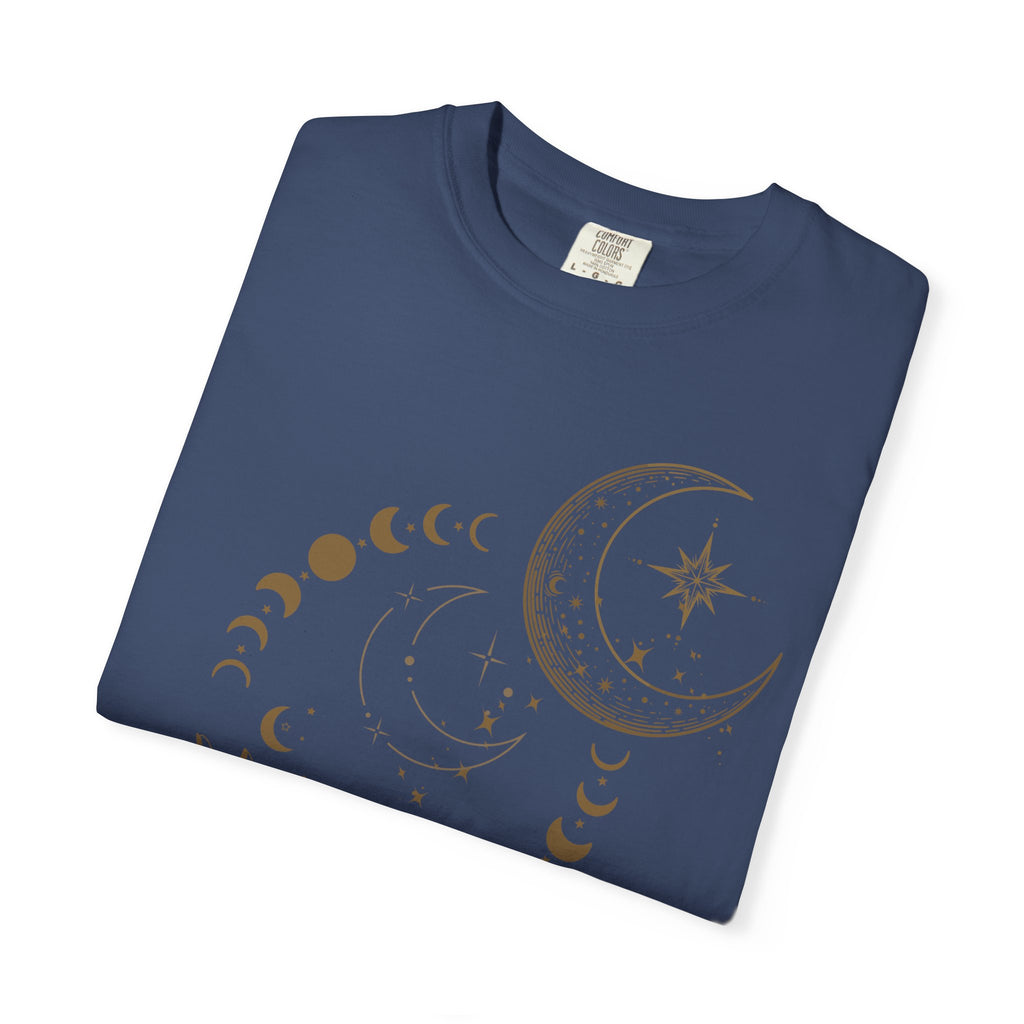 Moon Phase T-Shirt — Celestial Crescent & Phases Graphic Tee