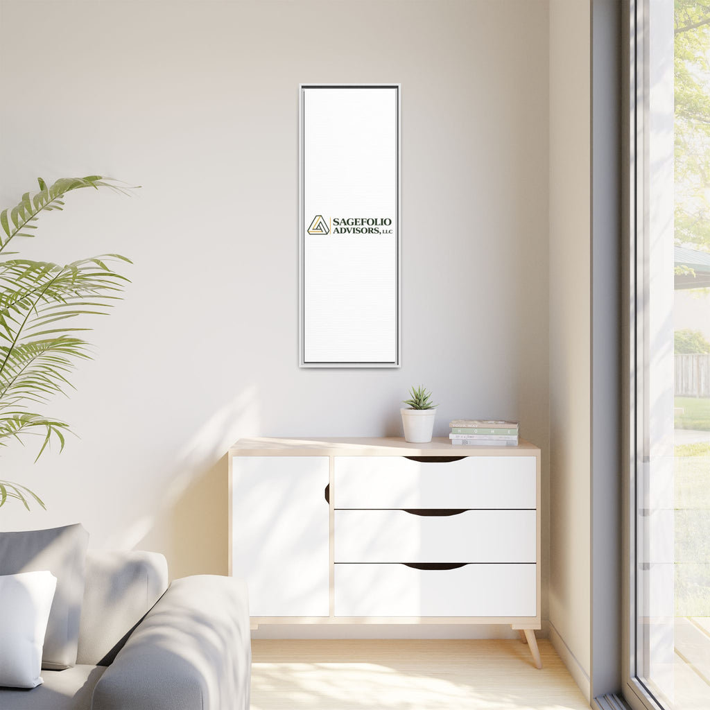 Framed Matte Canvas Wall Art — Sagefolio Advisors Logo