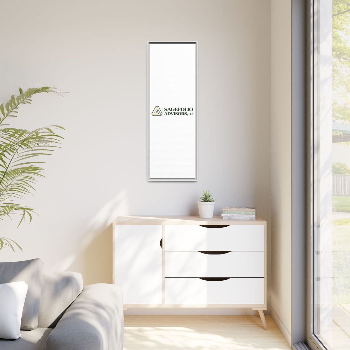 Framed Matte Canvas Wall Art — Sagefolio Advisors Logo
