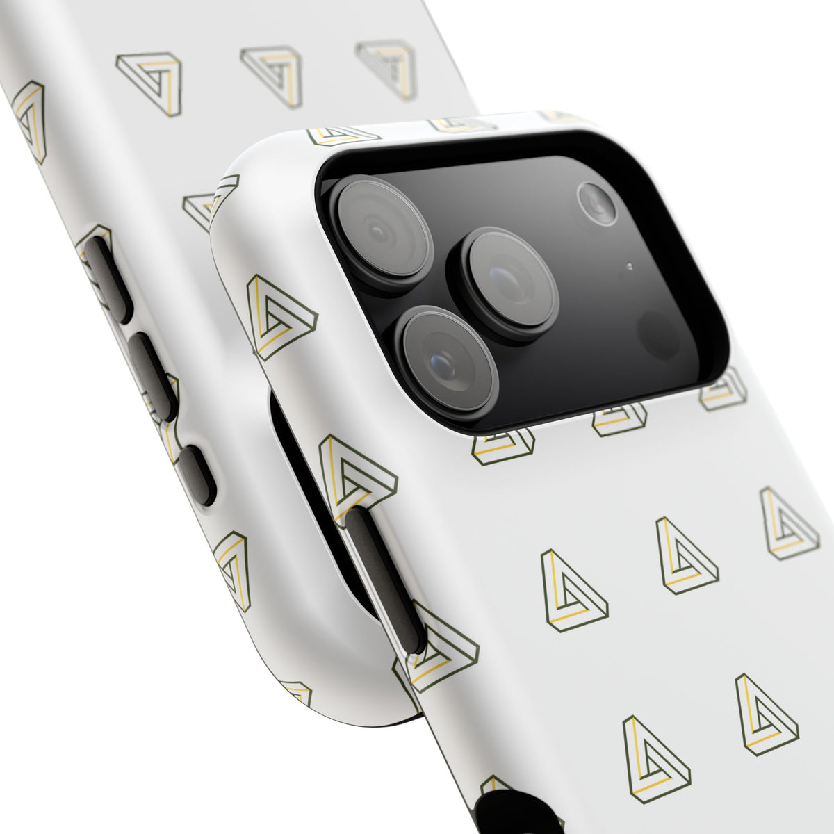 Magnetic Impact-Resistant Phone Case — Minimal Triangle Pattern