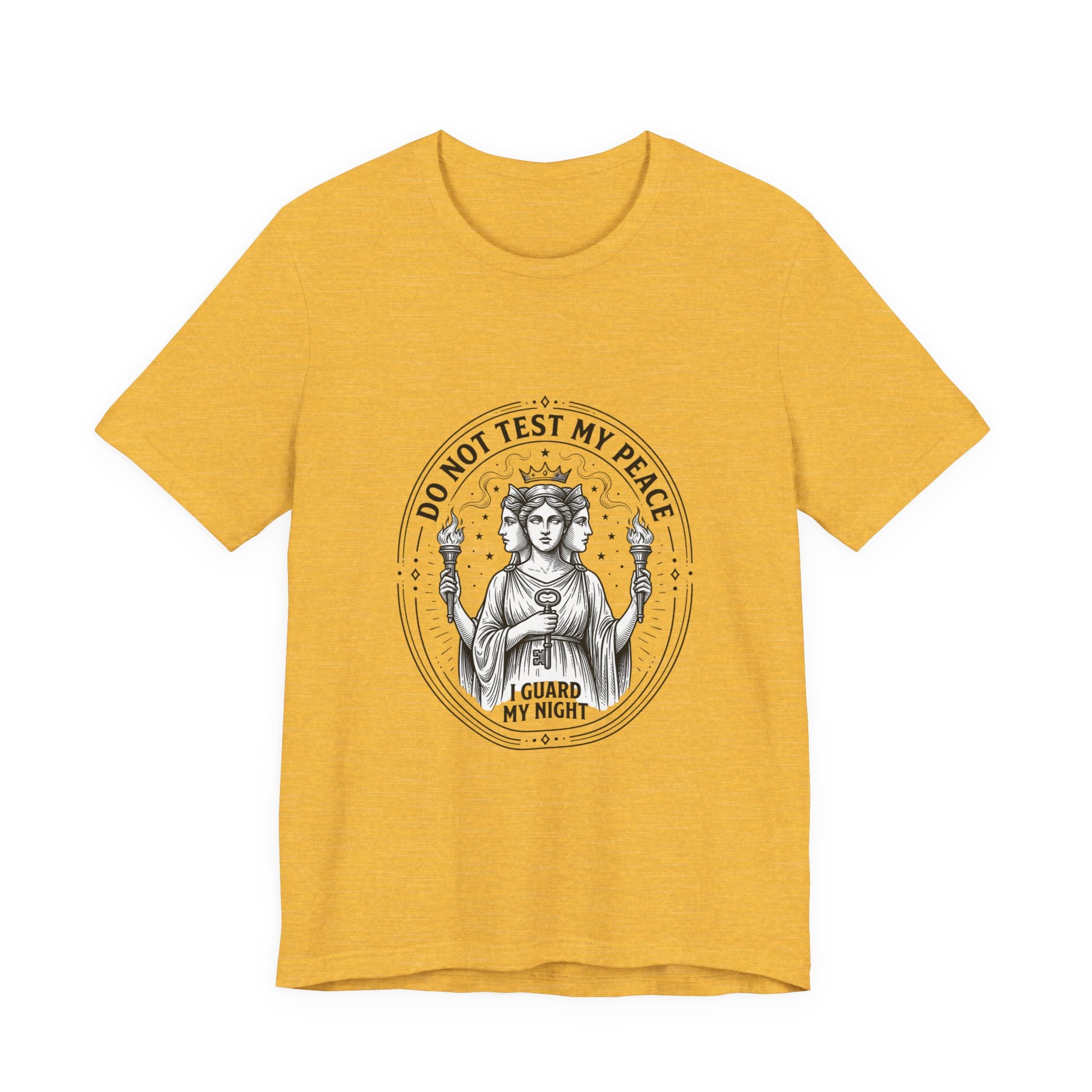 Do Not Test My Peace Guardian Illustration Tee | Greek Mythology, Mythcore