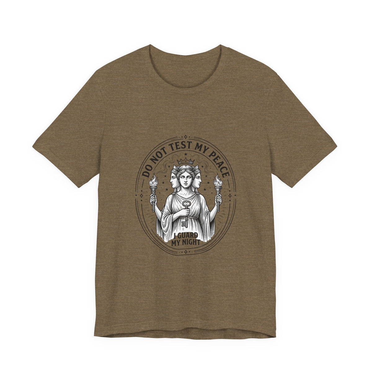 Do Not Test My Peace Guardian Illustration Tee | Greek Mythology, Mythcore