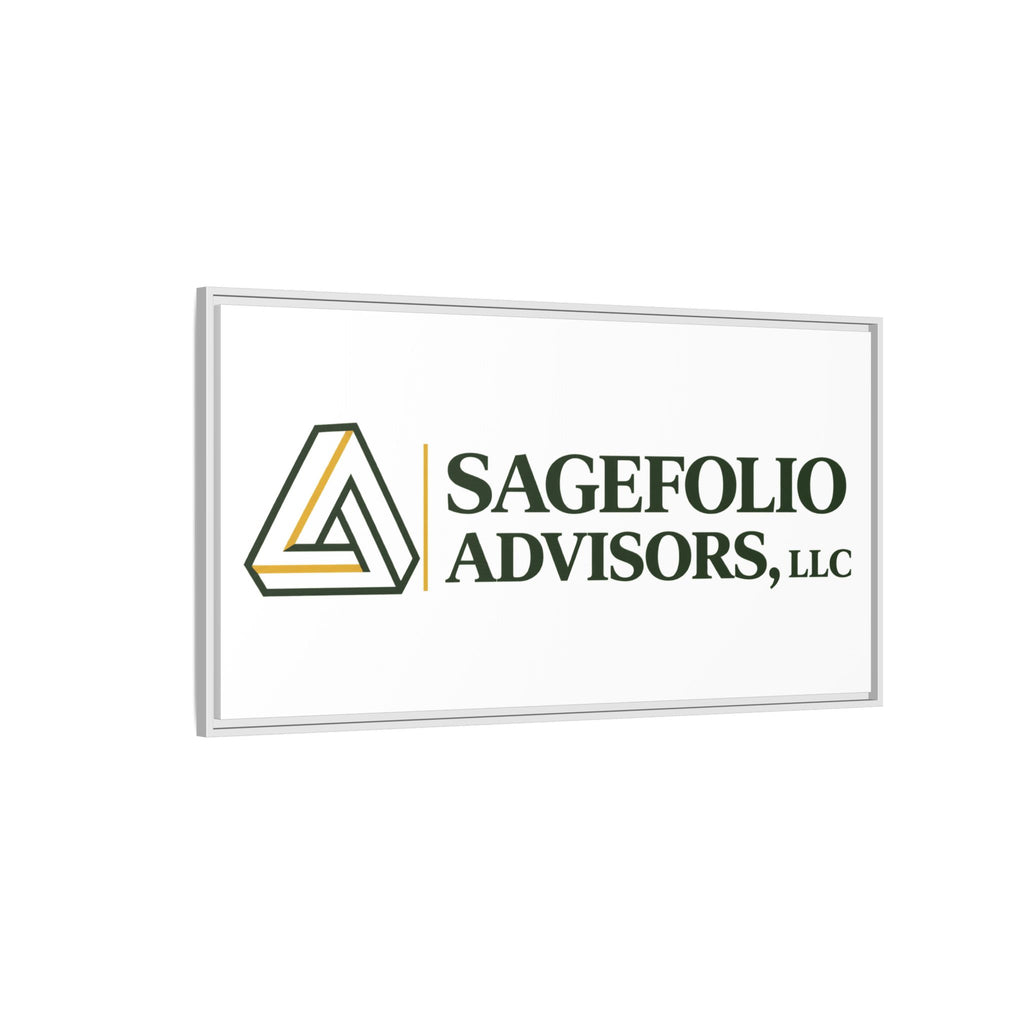Framed Matte Canvas Wall Art — Sagefolio Advisors Logo
