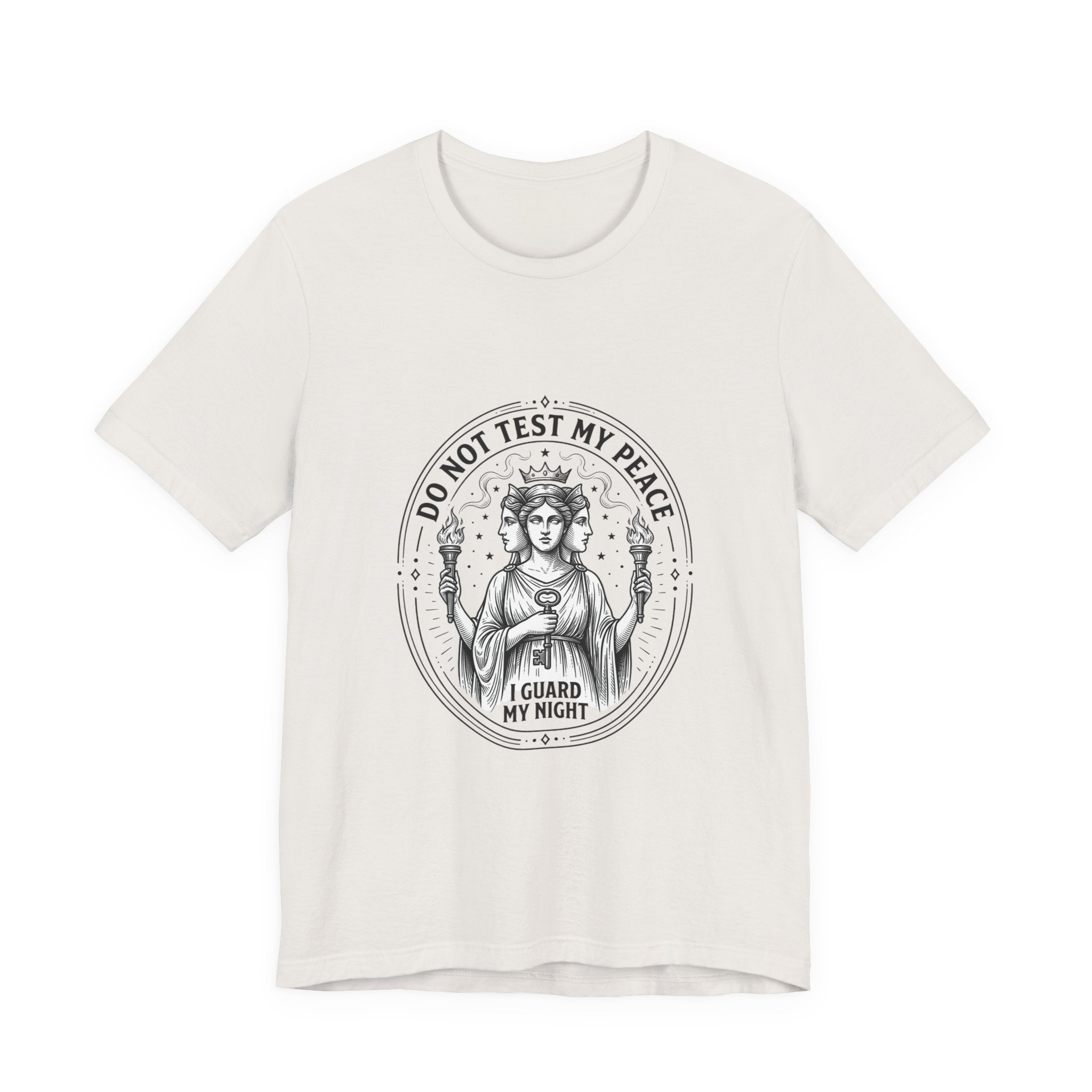 Do Not Test My Peace Guardian Illustration Tee | Greek Mythology, Mythcore