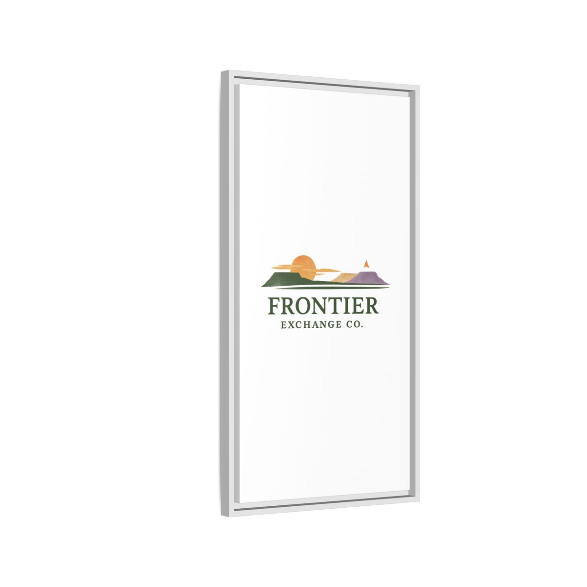 Framed Matte Canvas Print — Frontier Exchange Co. Logo