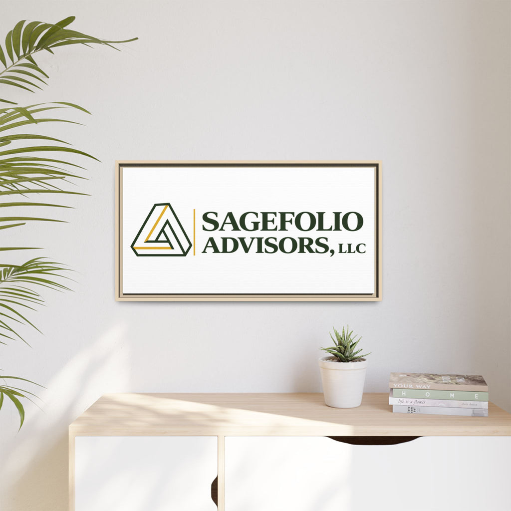 Framed Matte Canvas Wall Art — Sagefolio Advisors Logo