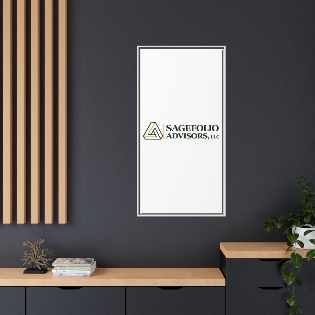 Framed Matte Canvas Wall Art — Sagefolio Advisors Logo
