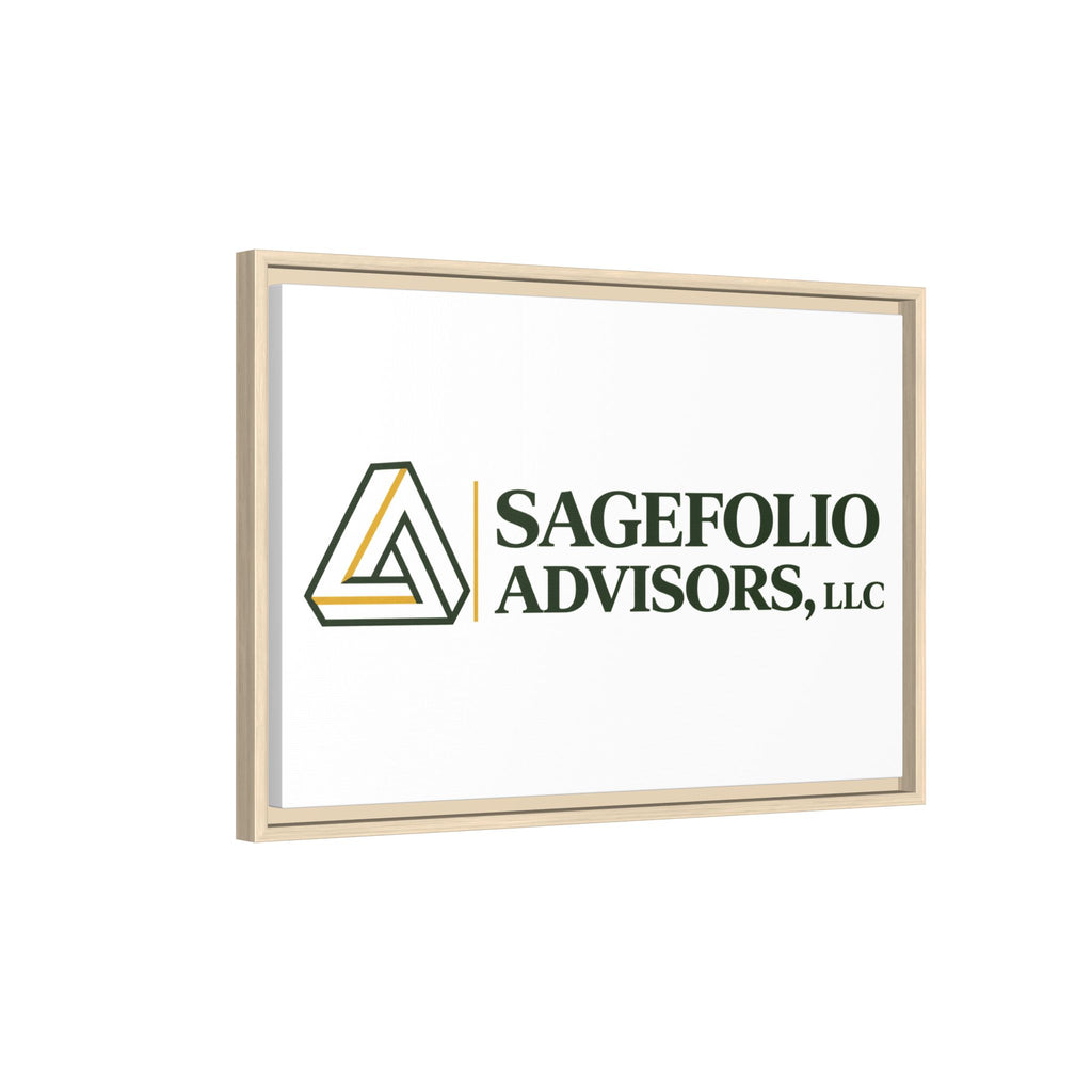 Framed Matte Canvas Wall Art — Sagefolio Advisors Logo
