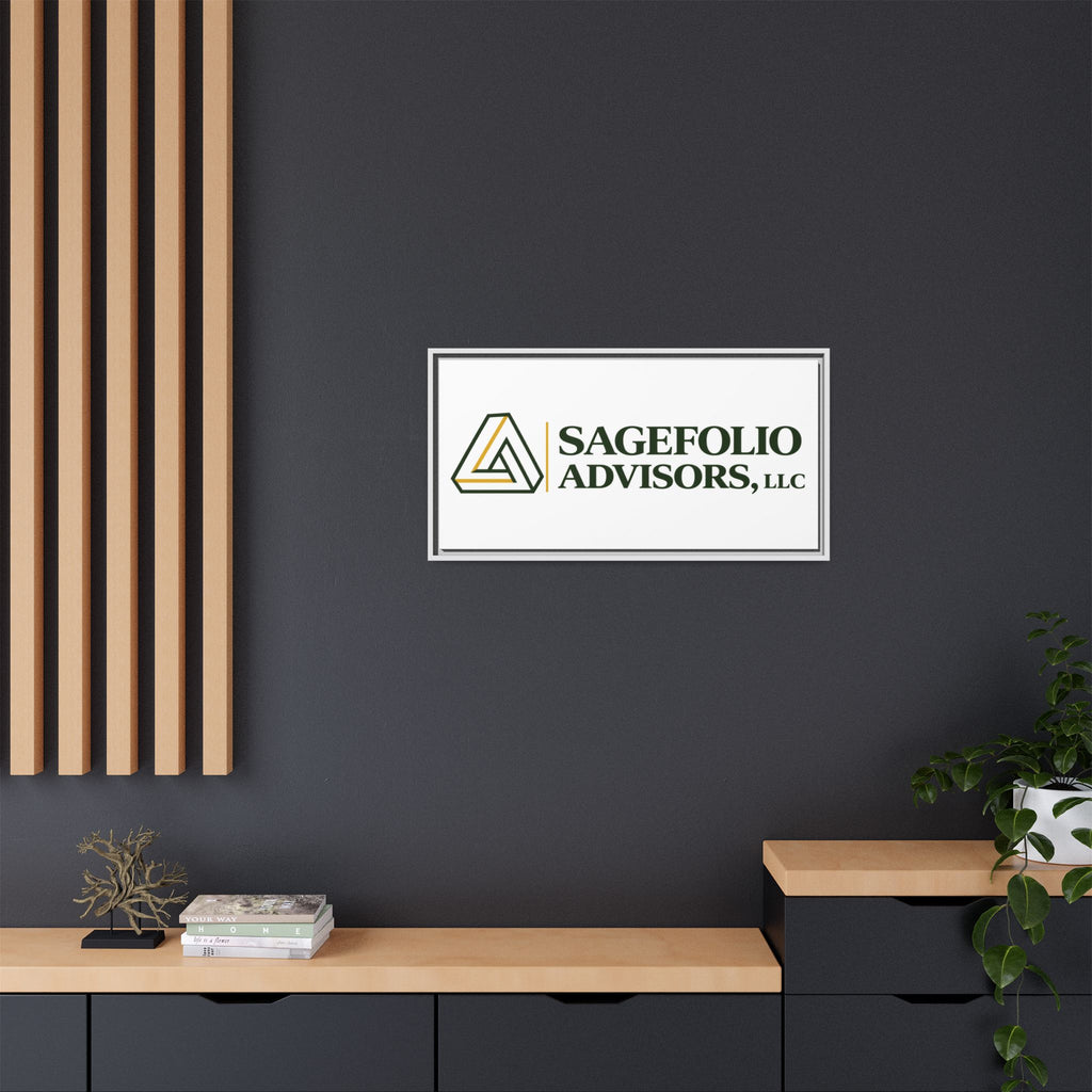 Framed Matte Canvas Wall Art — Sagefolio Advisors Logo
