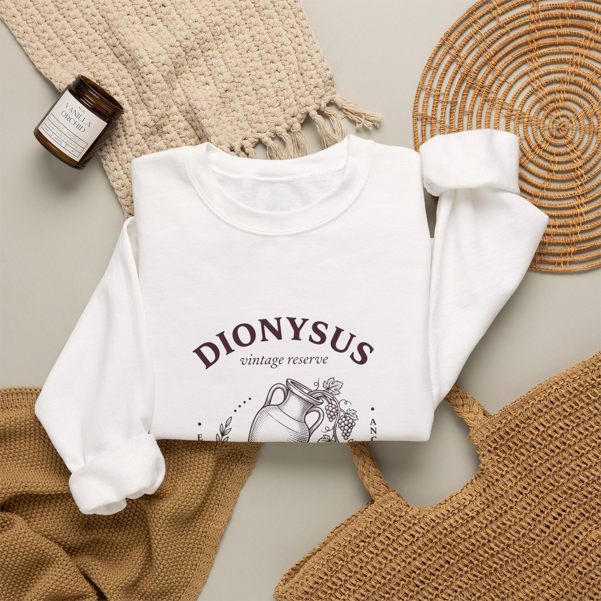 Dionysus Wine Society Crewneck Sweatshirt | Greek Mythology, Mythcore