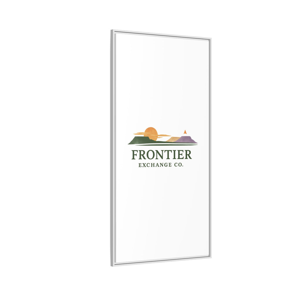Framed Matte Canvas Print — Frontier Exchange Co. Logo