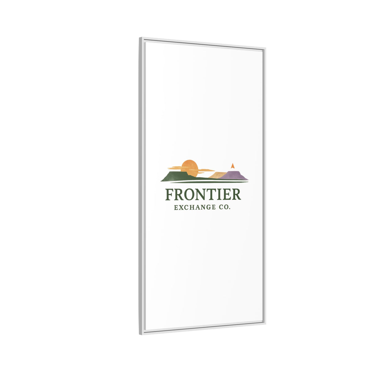 Framed Matte Canvas Print — Frontier Exchange Co. Logo