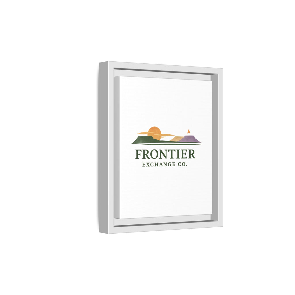 Framed Matte Canvas Print — Frontier Exchange Co. Logo