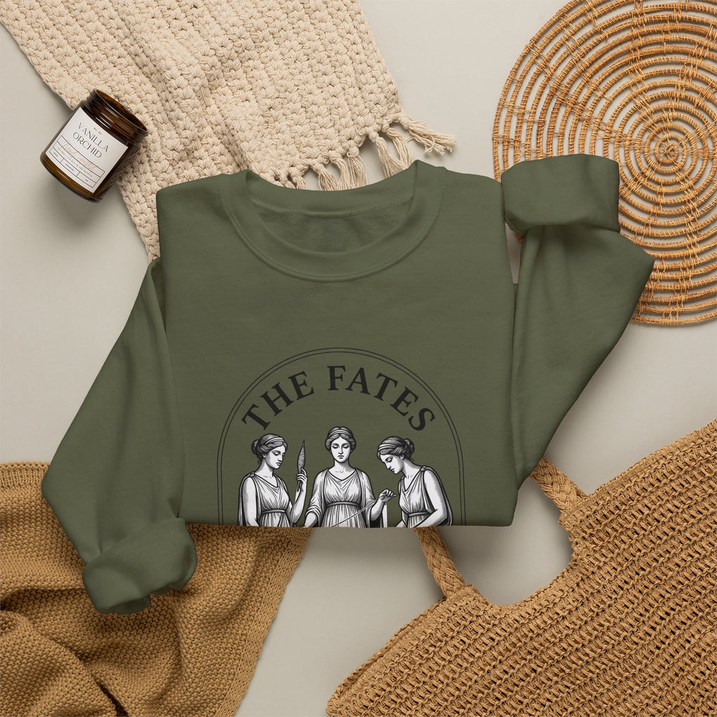 The Fates Greek Mythology Crewneck Sweatshirt | Mythcore Dark Academia