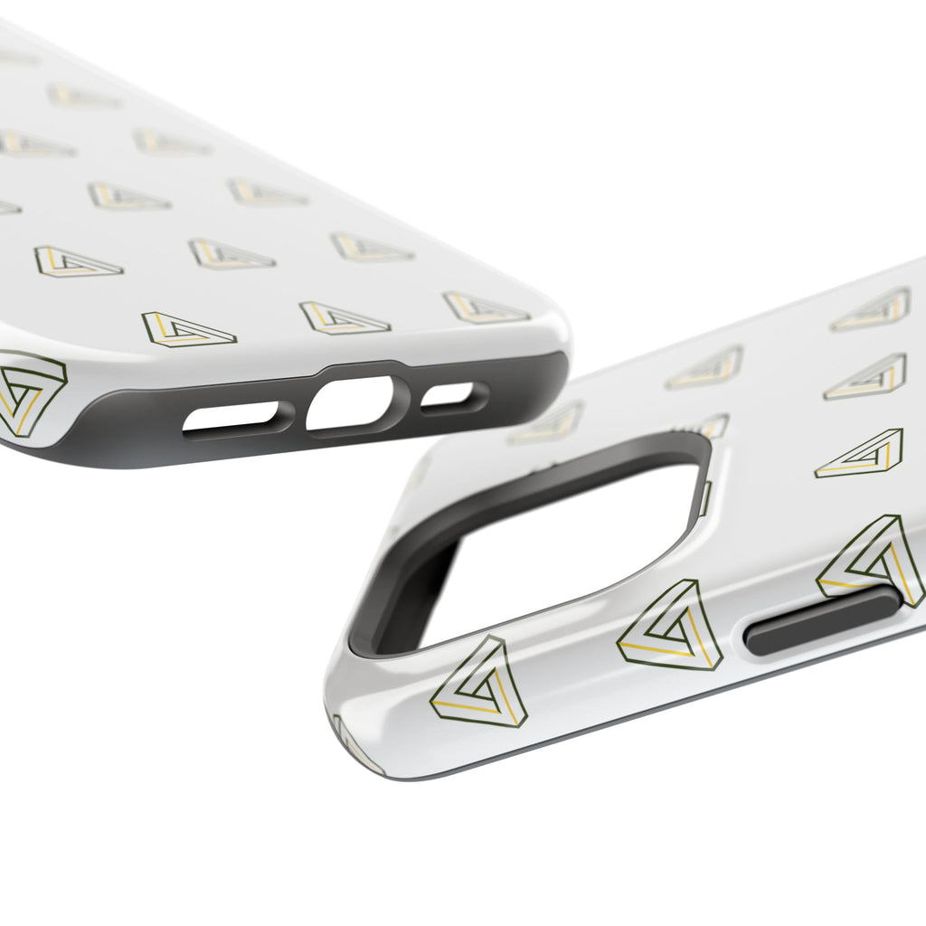 Magnetic Impact-Resistant Phone Case — Minimal Triangle Pattern