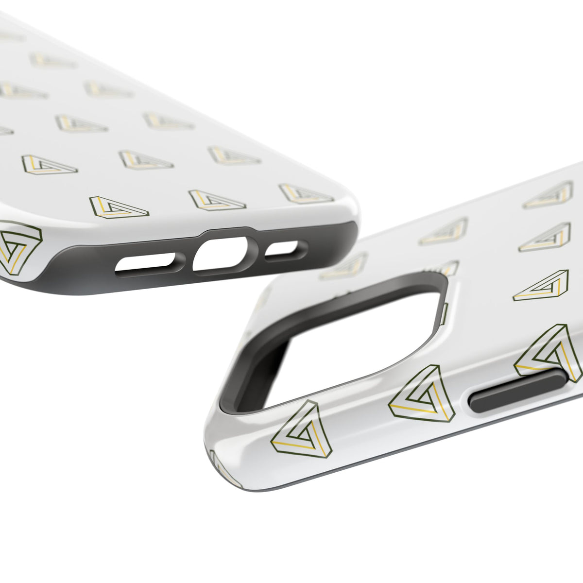 Magnetic Impact-Resistant Phone Case — Minimal Triangle Pattern
