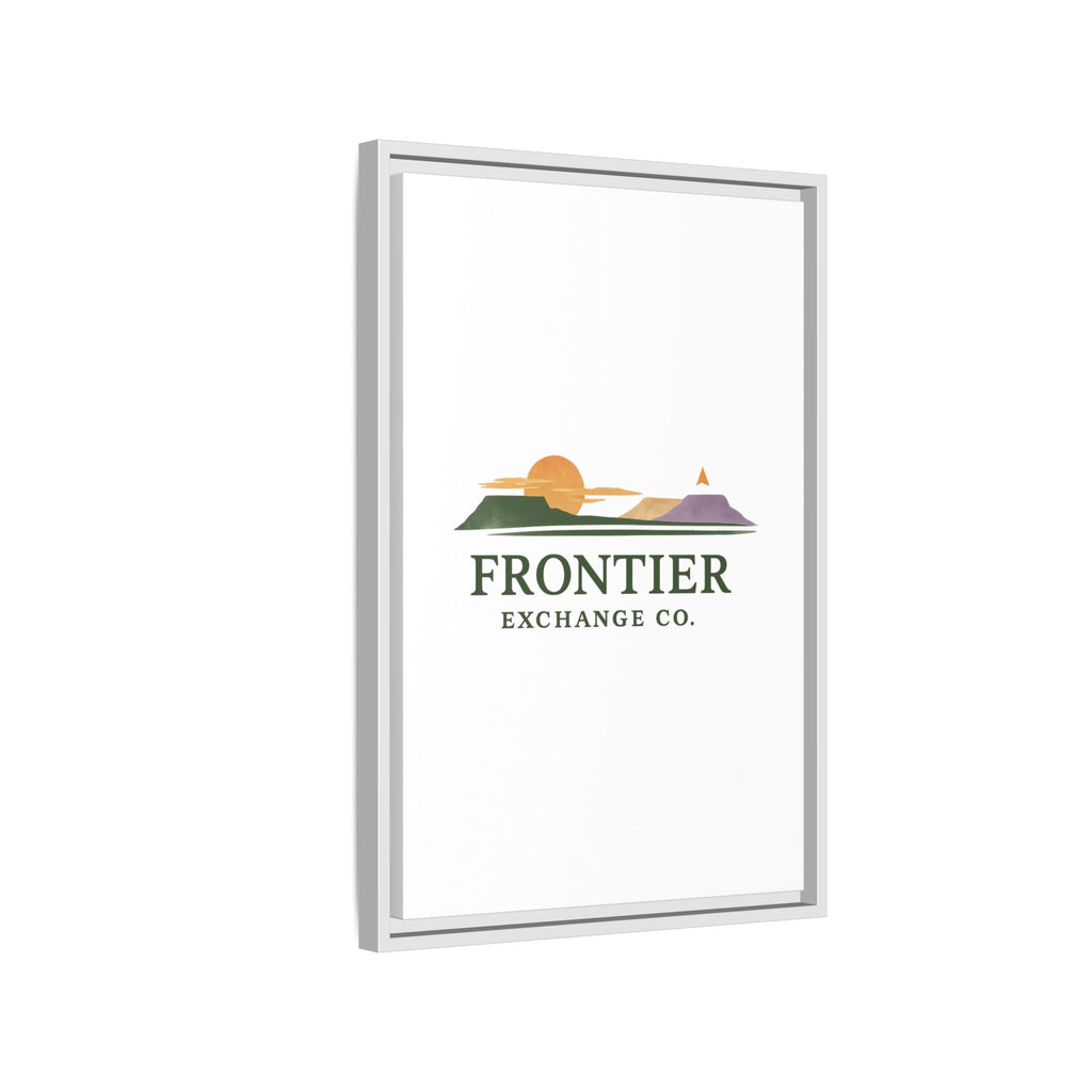 Framed Matte Canvas Print — Frontier Exchange Co. Logo