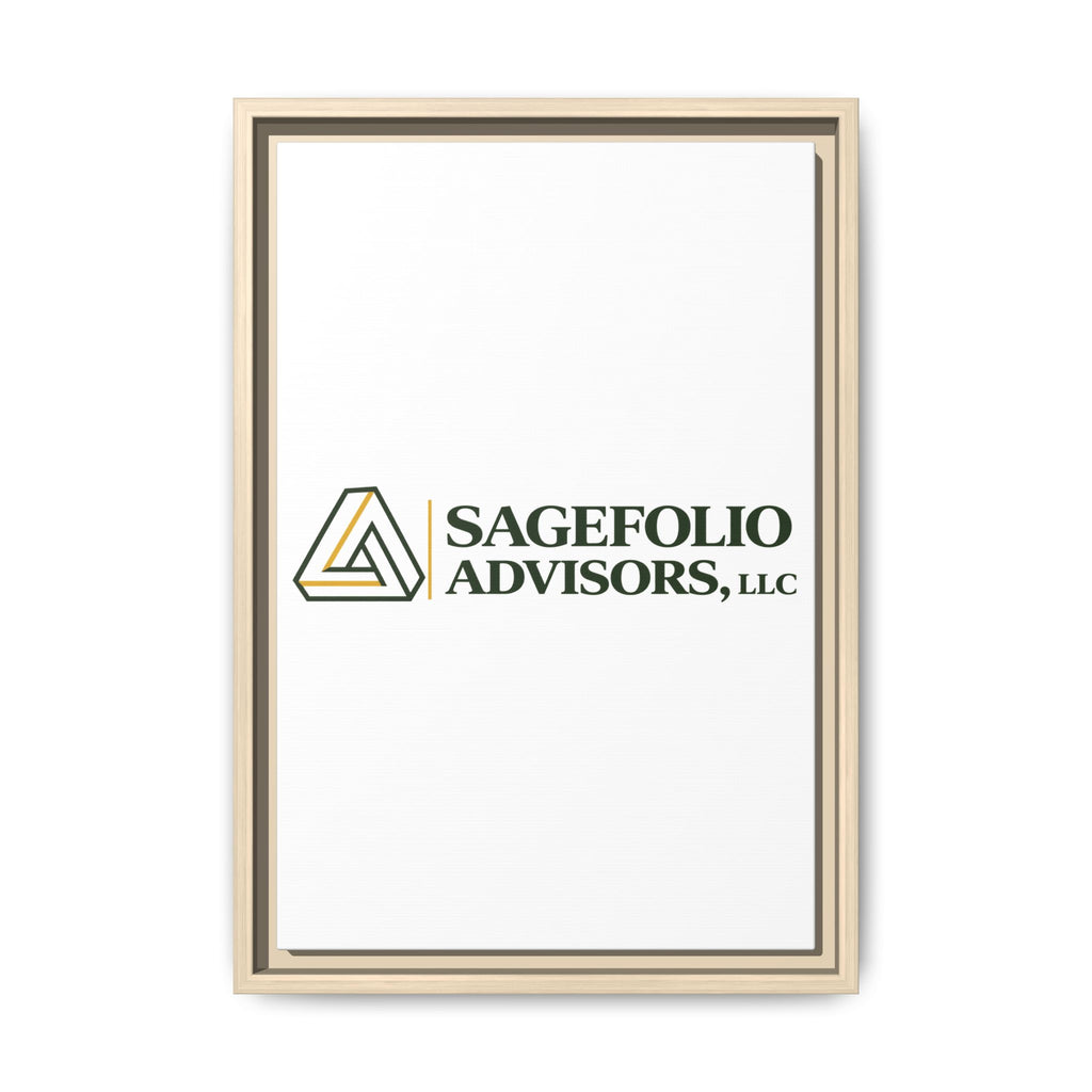 Framed Matte Canvas Wall Art — Sagefolio Advisors Logo