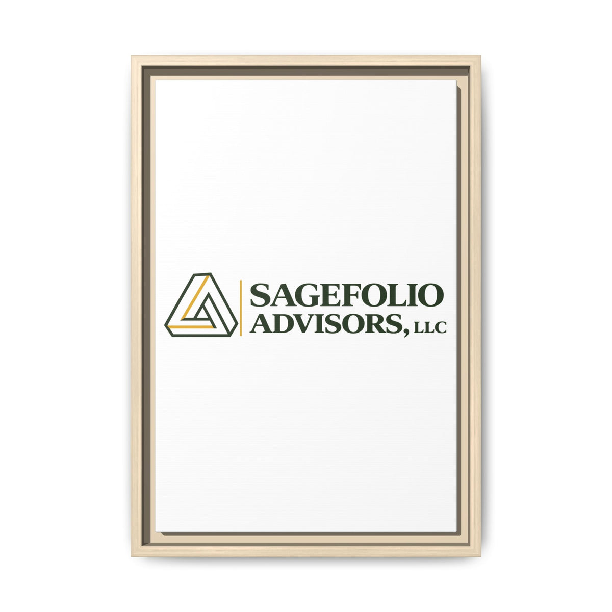 Framed Matte Canvas Wall Art — Sagefolio Advisors Logo
