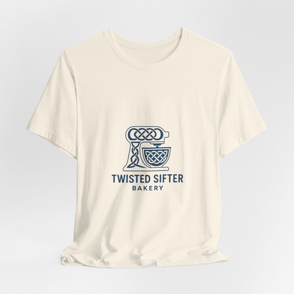 Twisted Sifter Bakery Logo Tee — Minimal Artisan Bakery T-Shirt