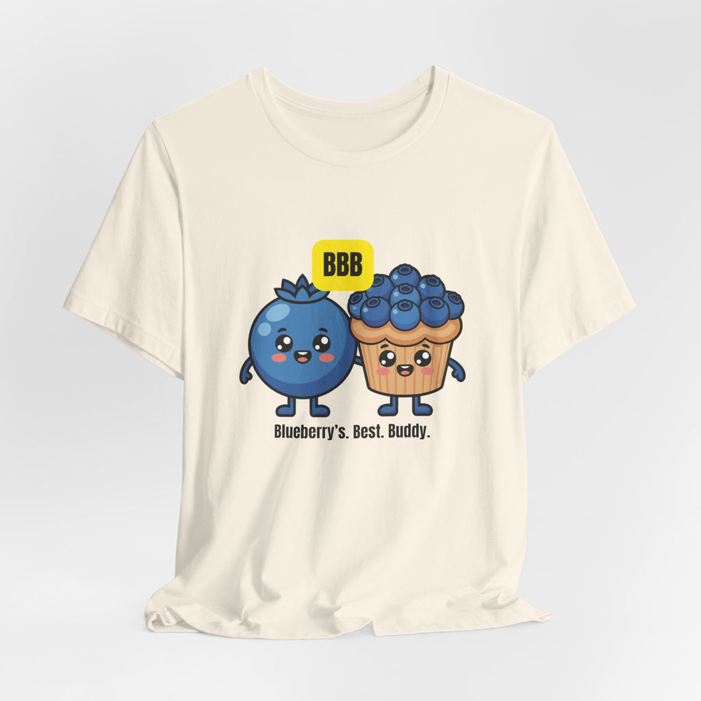 Blueberry Best Buddy Tee — Cute Blueberry & Muffin Graphic T‑Shirt