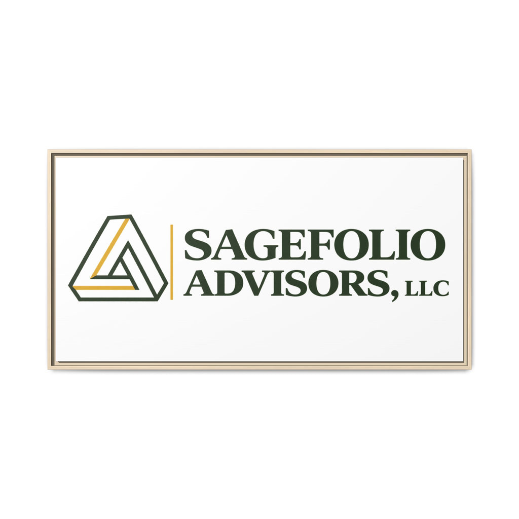 Framed Matte Canvas Wall Art — Sagefolio Advisors Logo