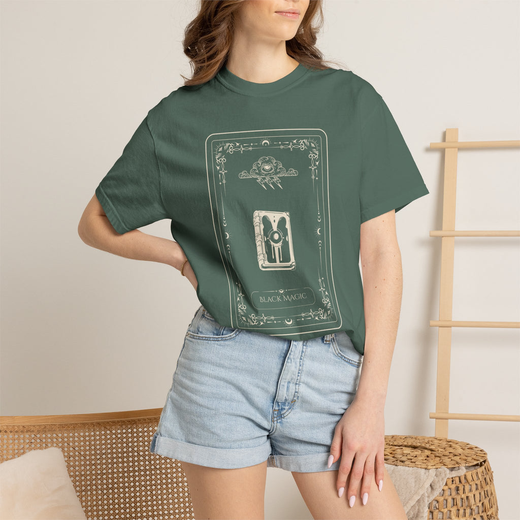 Tarot Bunny Illustration T-Shirt — 'Hold My Hand' Minimal Graphic Tee