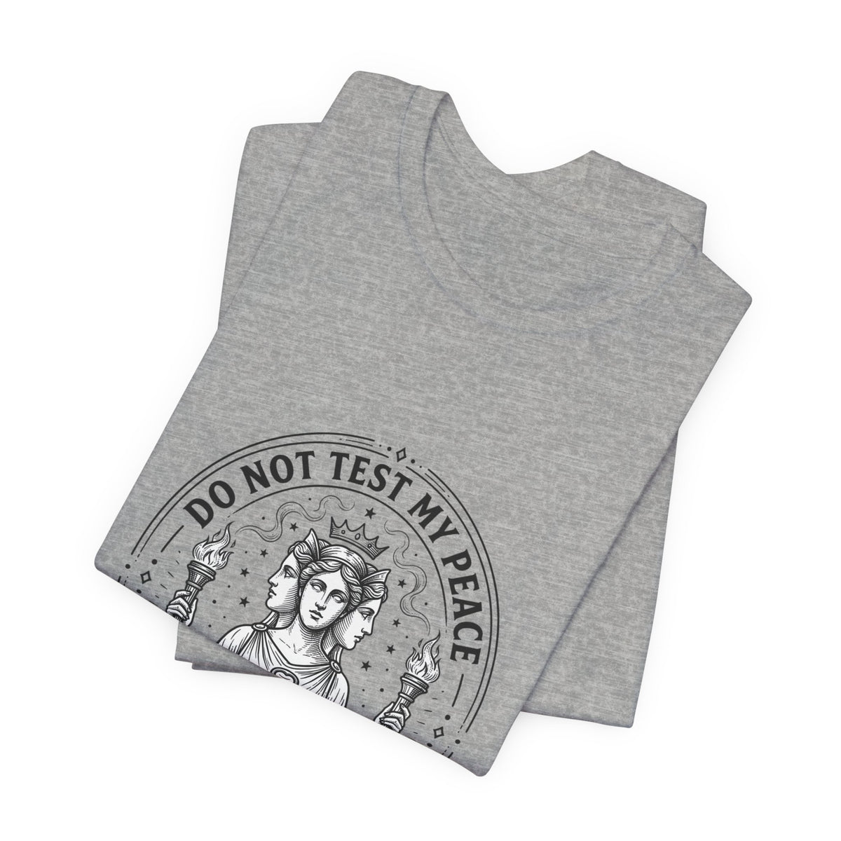 Do Not Test My Peace Guardian Illustration Tee | Greek Mythology, Mythcore