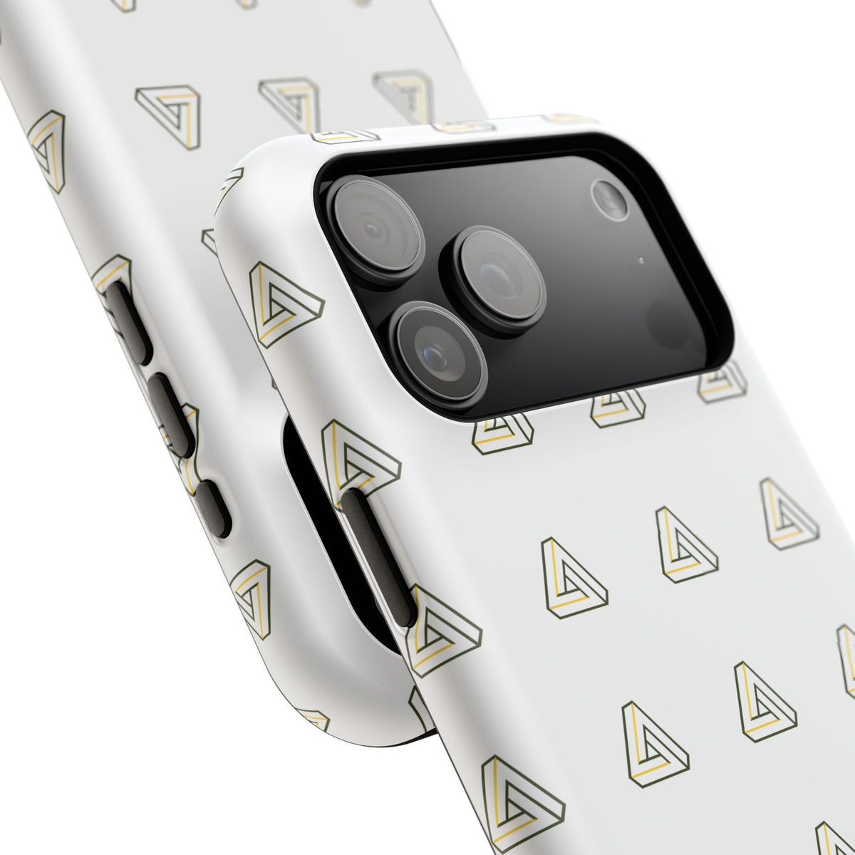 Magnetic Impact-Resistant Phone Case — Minimal Triangle Pattern