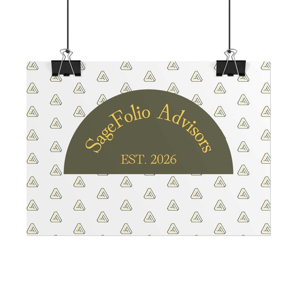 Stage Folio Advisors EST. 2026 Rolled Poster