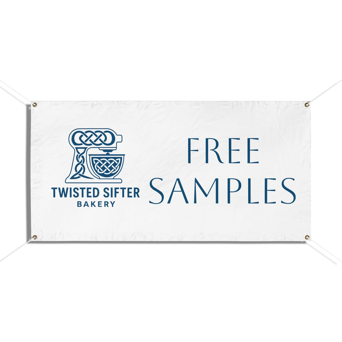 Free Samples Vinyl Banner – Custom Bakery Promotional Sign