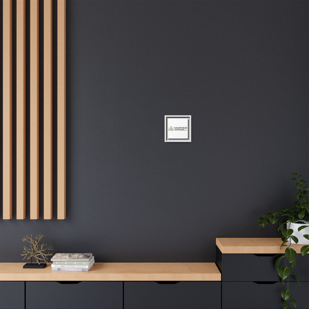 Framed Matte Canvas Wall Art — Sagefolio Advisors Logo