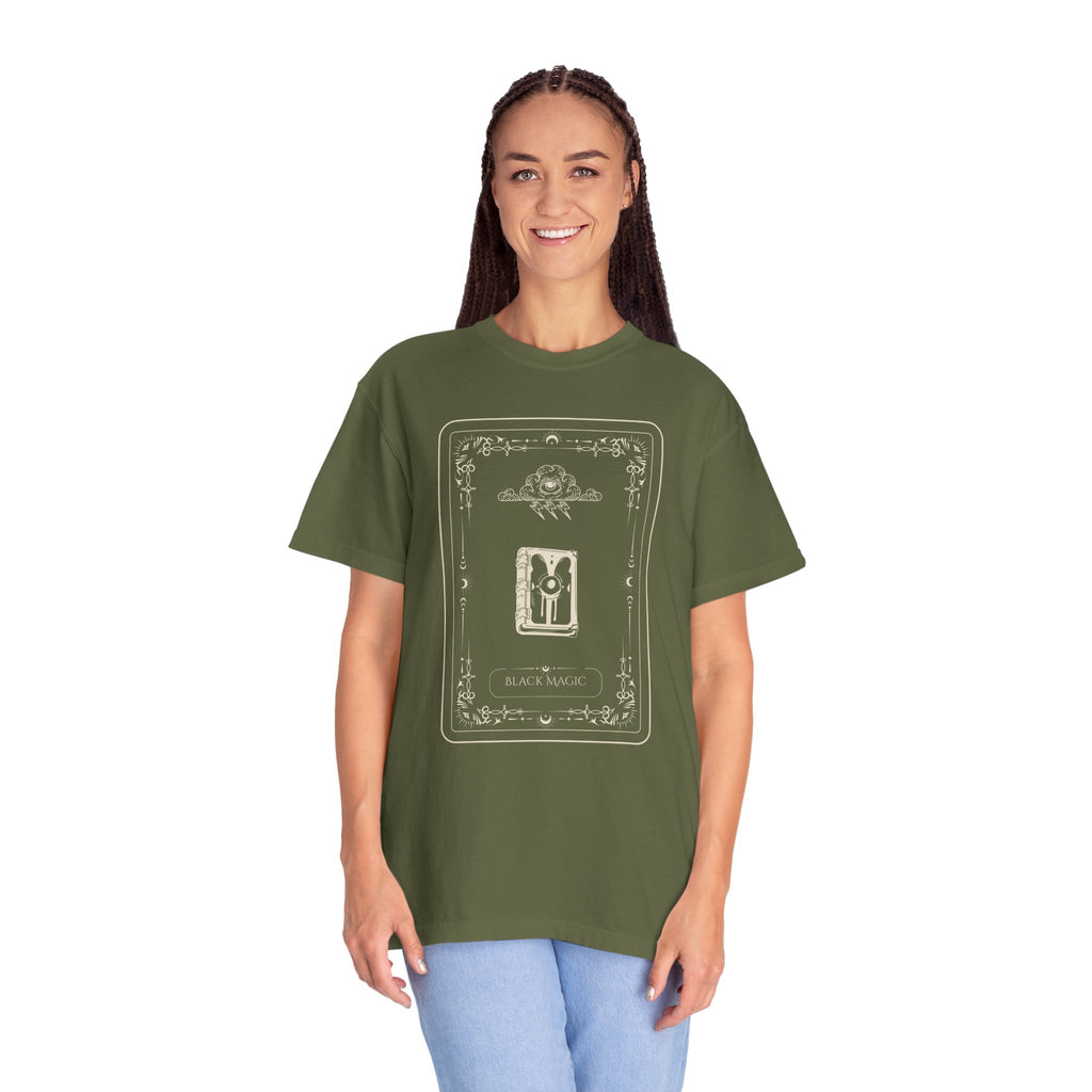 Tarot Bunny Illustration T-Shirt — 'Hold My Hand' Minimal Graphic Tee