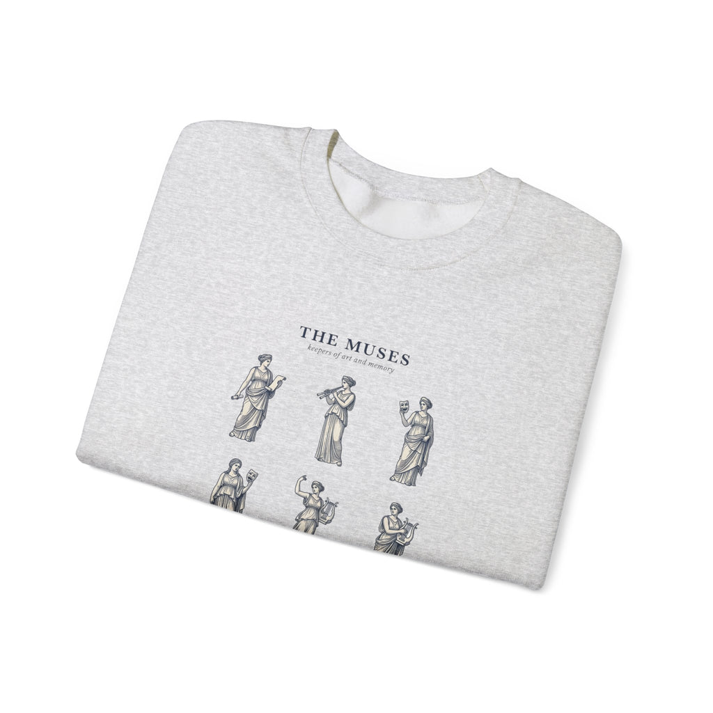 The Muses crewneck sweatshirt | Greek mythology, mythcore, classical art