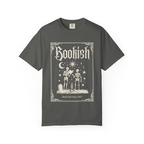 Bookish Skeletons T-Shirt — Vintage Gothic 'Bookish' Graphic Tee