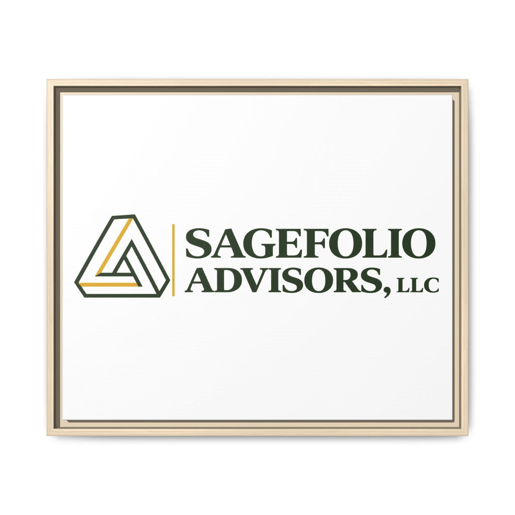 Framed Matte Canvas Wall Art — Sagefolio Advisors Logo