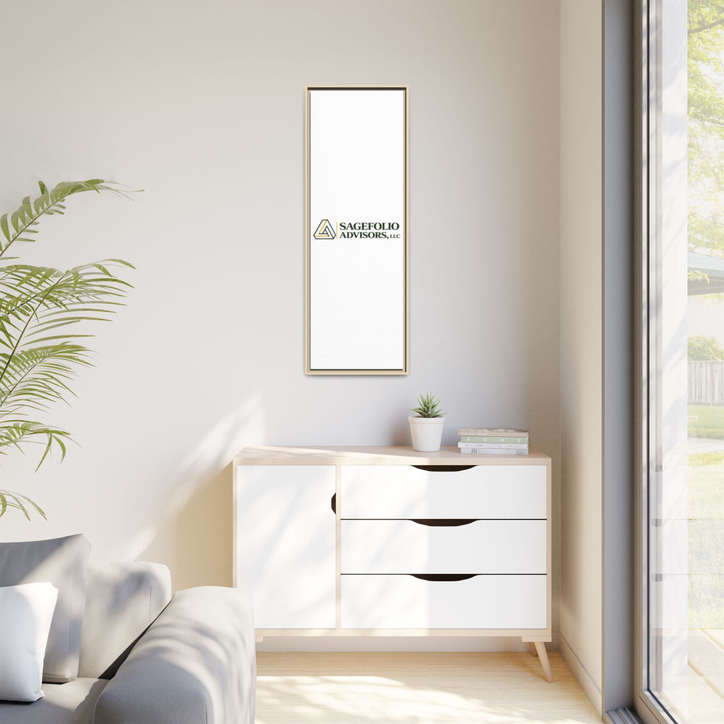 Framed Matte Canvas Wall Art — Sagefolio Advisors Logo